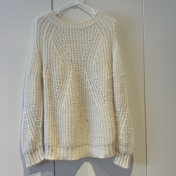 GUC Anine Bing Cozy White Sweater - XS (oversized) - Picture 1 of 8